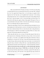 Phân tích tình hình tiêu thụ sản phẩm dịch vụ vàđề xuất biện pháp Marketing nhằm thúc đẩy tiêu thụ tại công ty TNHH Đầu tư và Du lịch 365 Việt Nam