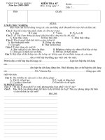 KT 1 tiết Công nghệ 7 (HKII 08-09)