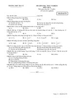 Đề kiểm tra 15 phút trắc nghiệm chương 4_Mã đề 570