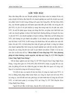 Hoàn thiện kế toán tổng hợp NVL theo phương pháp kê khai thường xuyên nguyên vật liệu tại Công Ty CP TM Chuyển Giao Công Nghệ Nam Hưng