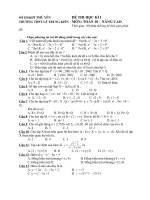 Đề thi HKI (Nâng cao)