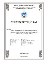 QUẢN TRỊ RỦI RO TRONG THANH TOÁN QUỐC TẾ CỦA NGÂN HÀNG ĐẦU TƯ VÀ PHÁT TRIỂN VIỆT NAM ( BIDV ) – CHI NHÁNH HÀ THÀNH