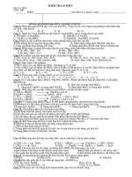 kiểm tra 1 tiết - 11 nâng cao - bài 2