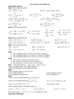 bài tập ôn tập HKII