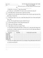 Đề thi học kì 2, 07-08, SỬ 4