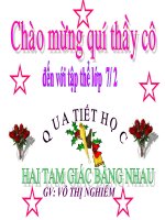 Hai tam giác bằng nhau