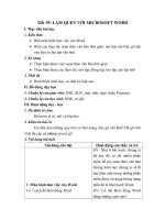 Làm quen với Word