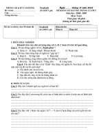 Đề khảo sát HS l5