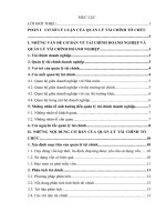 Một số giải pháp hoàn thiện công tác quản lý tài chính ở Công ty cổ phần xuất nhập khẩu và đầu tư Thái Dương