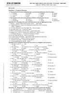 Đề HSG 12 ( 3 năm ) - Chuyên đề 1