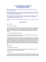 KỲ THI TUYỂN SINH LỚP 10 CHUYÊN THPT TẠI TP.HCM NĂM HỌC 2008-2009 (môn chuyên)