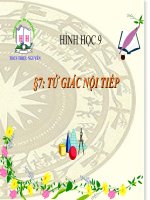 BÀI 7:TỨ GIÁC NỘI TIẾP