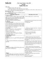 Giáo án tuần 26 đến 28