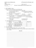 Đề KTHK II sử 6