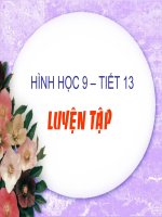 Tiết 13 HH - Luyện Tập