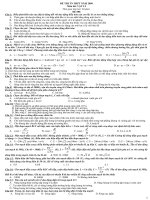 Đề thi thử TN 2009 số 008 ( CT mới, hoàn chỉnh )