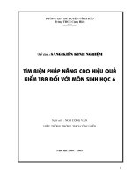 Nâng cao hiệu quả kiểm tra sinh học 6