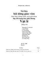 Thu hoạch BDTX môn Vật lý