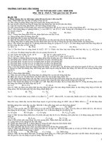 Đề thi thử ĐH THPT BYT lần 1-2009. Môn Vật lý-Mã 108