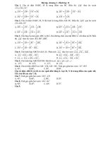 BÀI TẬP HÌNH HỌC LỚP 11 - CHƯƠNG 3