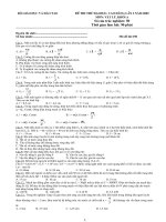 DE THI TUYEN SINH DAI HOC 2009 Lan 2