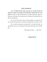 Đánh giá thực trạng cung ứng các tổ chức tín dụng và hiệu quả sử dụng vốn tín dụng của hộ nông dân ở thành phố Vinh - tỉnh Nghệ An