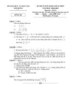 Đề thi vào 10 chuyên hay