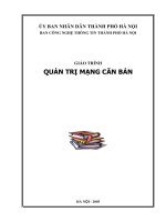 Giao trinh quan tri mang co ban