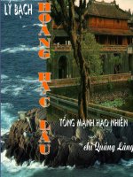 Hoàng hạc lâu tống MHN chi QL