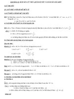 HÀM SỐ LUỸ THỪA,HÀM SỐ MŨ VÀ HÀM SỐ LỔGARÍT