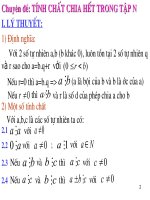 Chuyen de: Tinh chat chia het