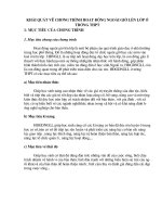 hoat dong ngoai gio len lop