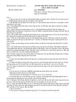 Đề thi HSG Quốc gia