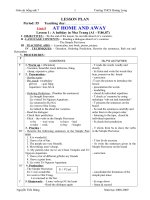 Giáo án tiếng Anh 7 HKII