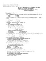 Đề thi HK I (Nâng cao)