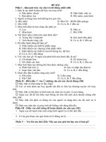 Đề kiểm tra chương II