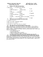 Đề thi va kiểm tra