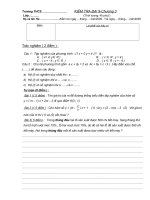 Đề kiểm tra ĐẠI SỐ 9 -chương 3