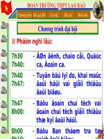 chương trình đại hội đoàn