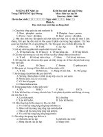 Đề thi HSG Tr­u­o­ng THPTDTNT Quế Phong