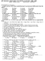 Đề thi học sinh giỏi lớp 12 trường THPT Như THanh