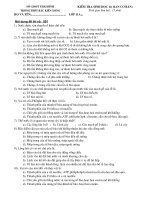 đề kiểm tra 15 phút 11 cực hay