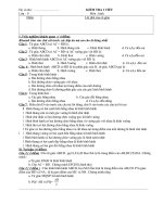 Đề kiểm tra hình học