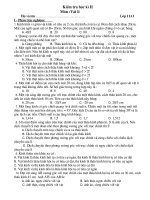 đề kiểm tra học kì 2 VL11_NC