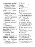 on thi trac nghiem bai 11, 12 S 12 (Đáp án)