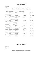 cac de tuan de day hoc sinh lop 4