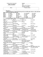 Ktra 45'''' ENGLISH 8 (bai 2) ki 2