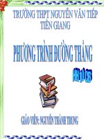 PTTS của Đường thẳng (HH10CB)