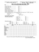 Mẫu Báo cáo giữa năm THPT