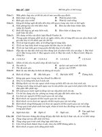 ÔN TẬP BỔ TRỢ SINH HỌC